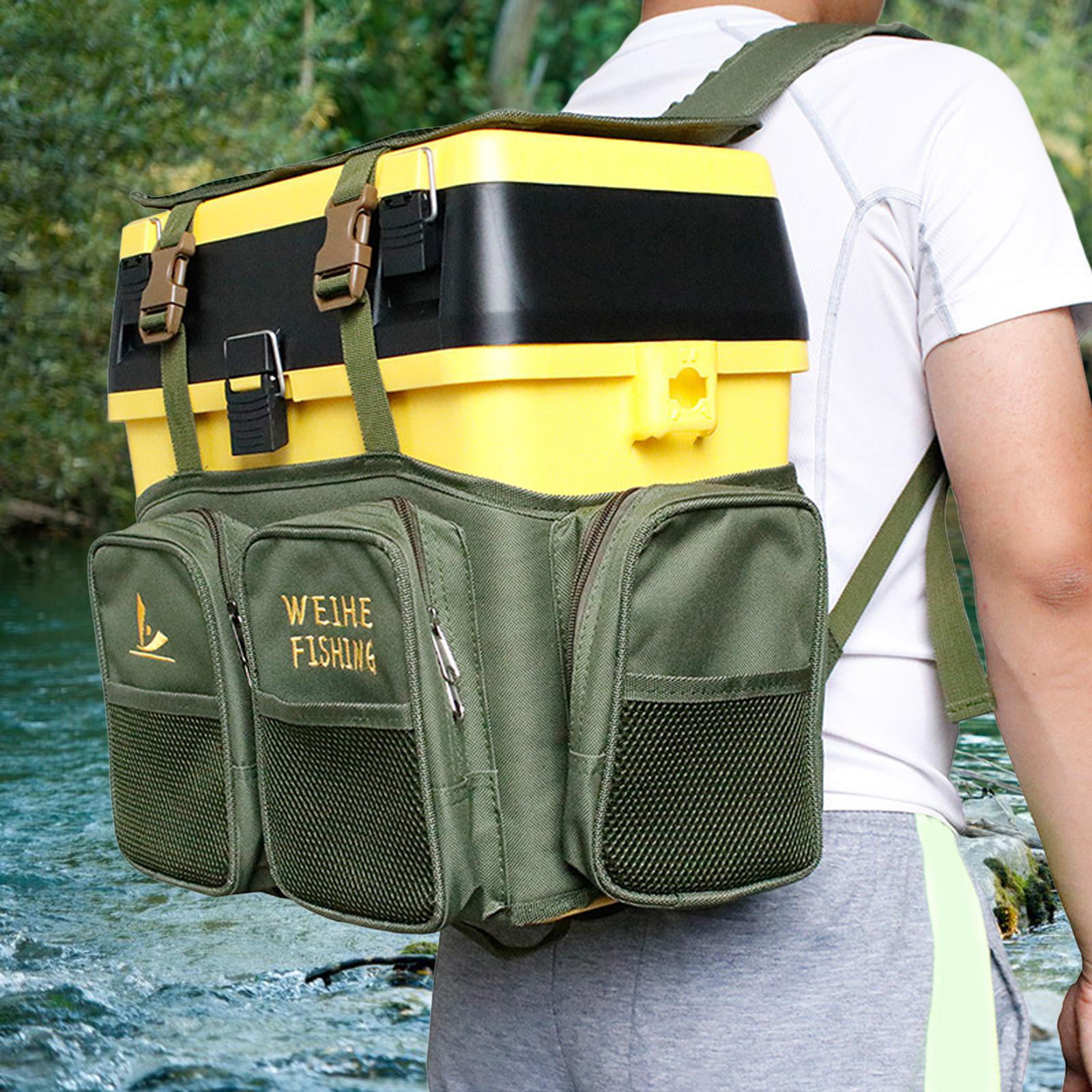 Multifunctional Fishing Tackle Bag Pouch Nylon Wear Resistant