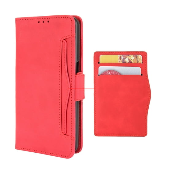 Multifunctional Flip Phone Leather Case For T-Mobile Revvl 8 Pro 7 6 T Phone Pro Retro Wallet Cards Slot Anti-fall Cover