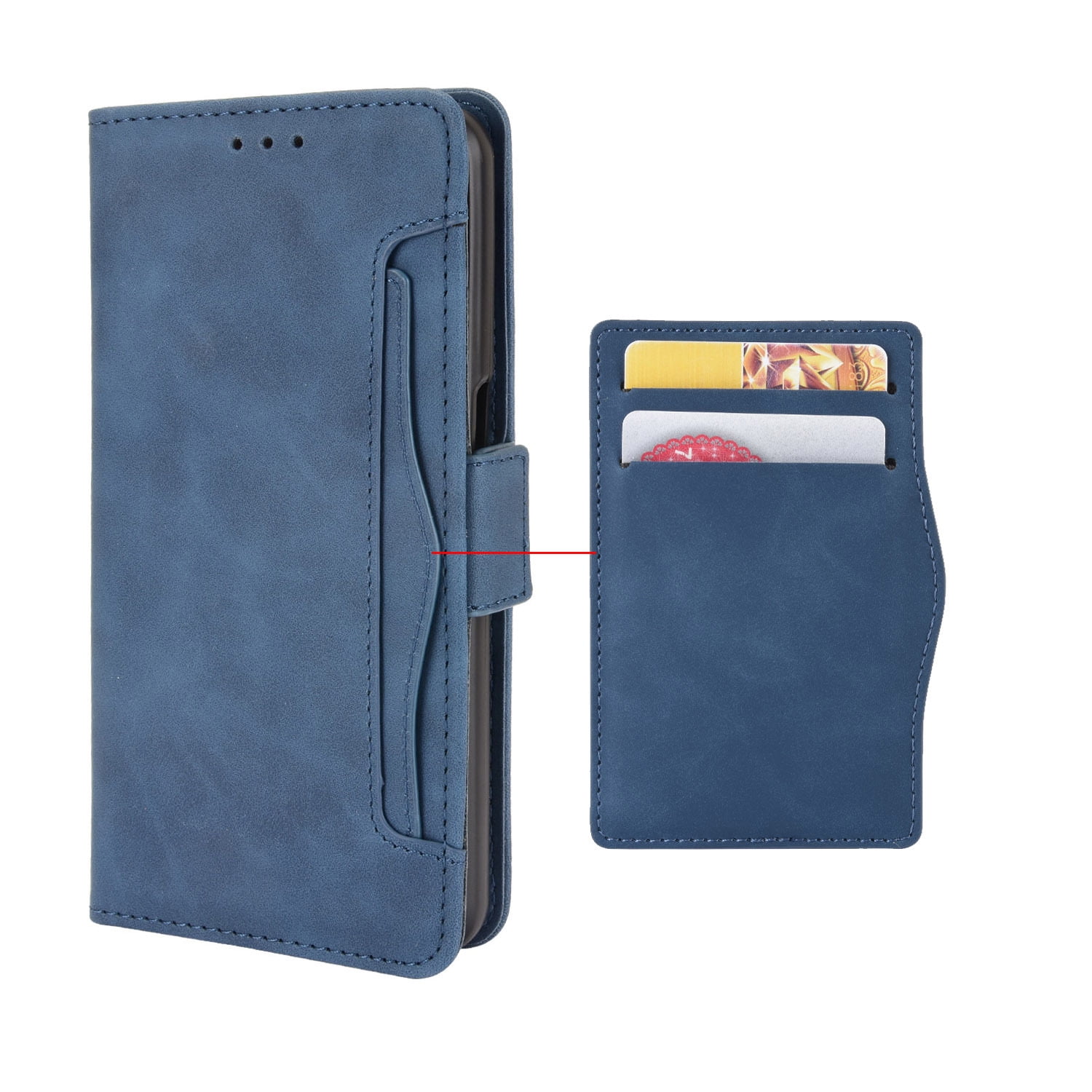 Multifunctional Flip Phone Leather Case For T-Mobile Revvl 8 Pro 7 6 T Phone Pro Retro Wallet Cards Slot Anti-fall Cover