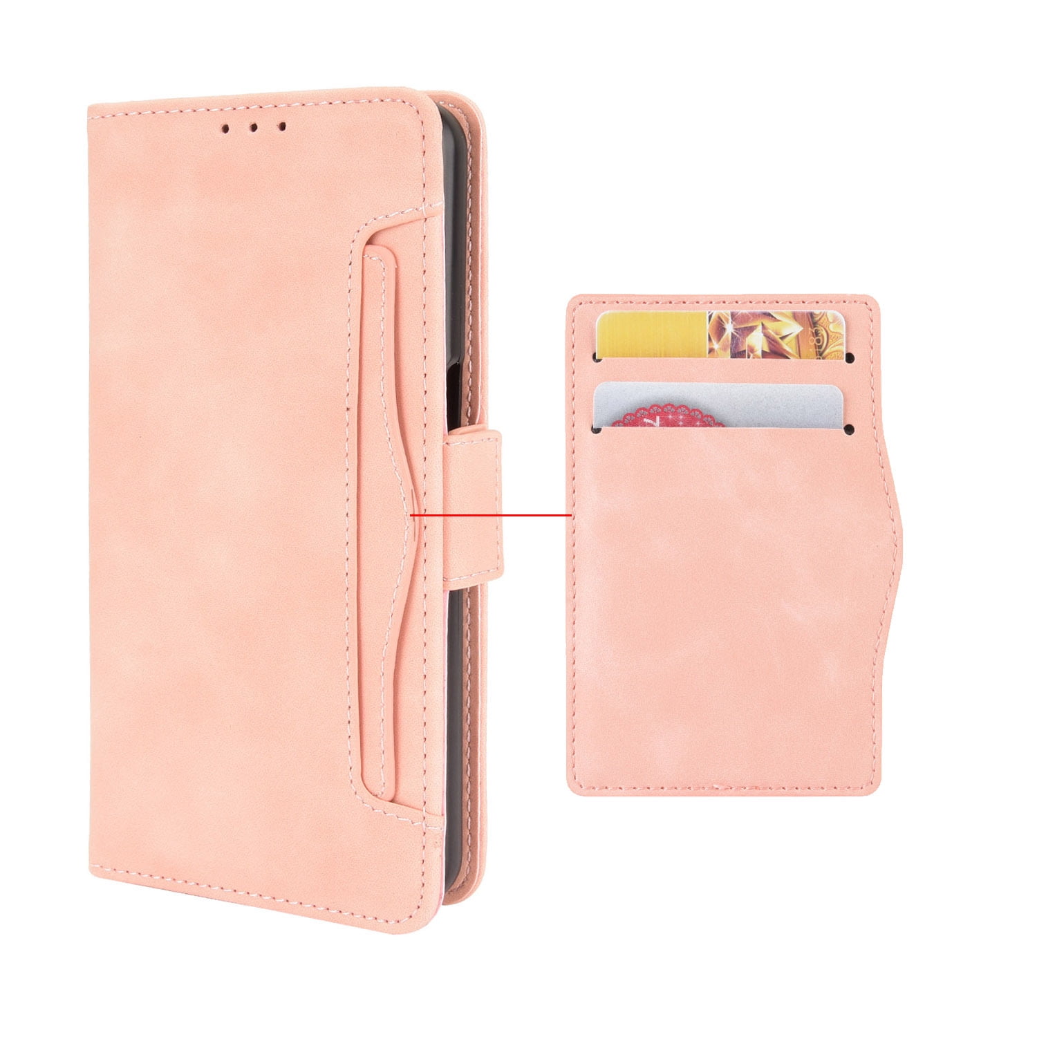 Multifunctional Flip Phone Leather Case For T-Mobile Revvl 8 Pro 7 6 T Phone Pro Retro Wallet Cards Slot Anti-fall Cover