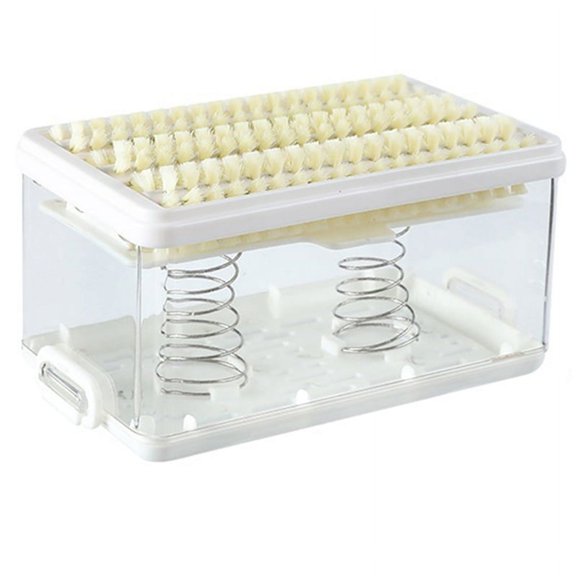 Multifunctional Foam Soap Box Foam Storage Box Roller Foam Soapdish Hands-Free Laundry Tool White