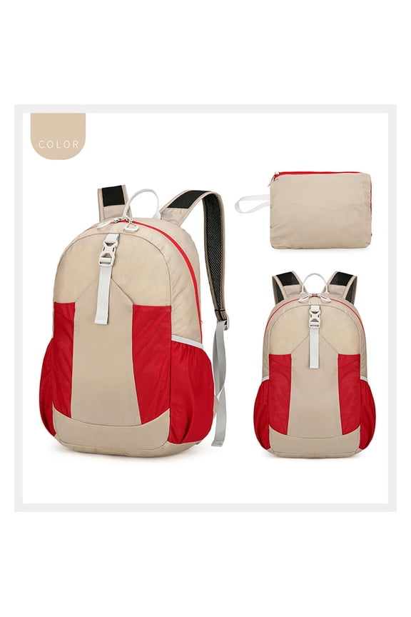 Multifunctional Foldable Backpack Travel Clothing Outdoor Backpack Personalized Bicycle Bag Multi-Layer Storage Bag for Students Adults Shopping Traveling