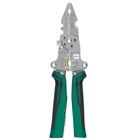 Multifunctional Foldable Cable Stripping Pliers With Voltage Tester Measuring Pen Wire Stripper Electrical Hand Tool