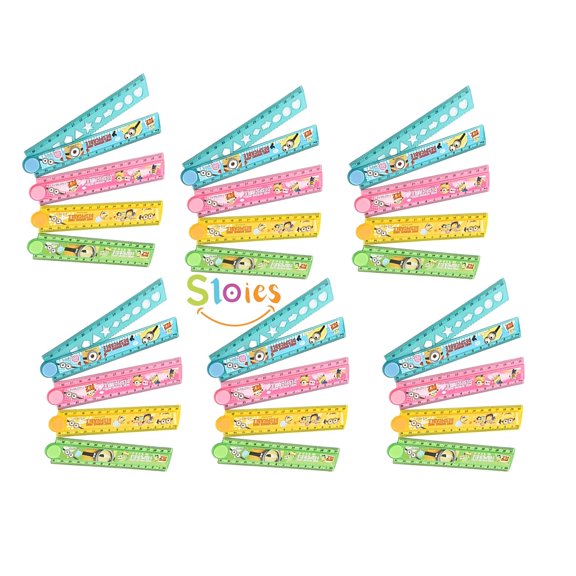 Multifunctional Foldable Scale For Kids Unbreakable Foldable & Adjustable Scale | Pack Of 40