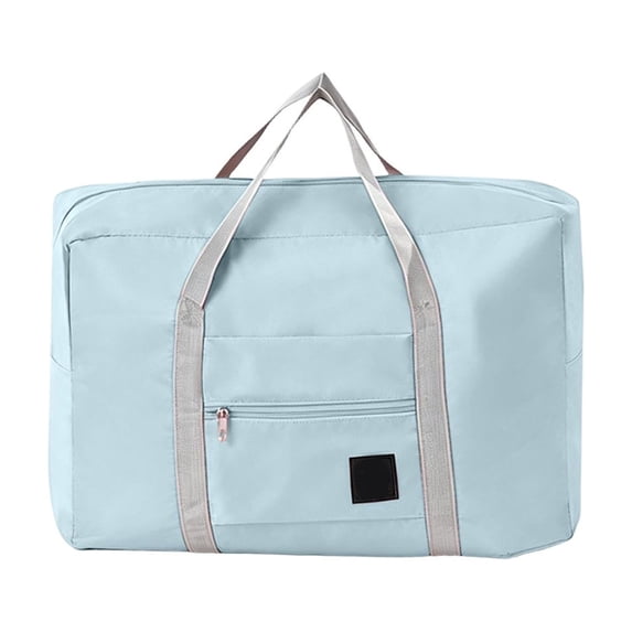 Multifunctional Foldable Travel Bag Large Capacity Portable Organizer Makeup Bag Stroller Caddy Diaper Caddy for Newborn Necessities Airplane Friendly Trolley Sleeve Reinforced Handle