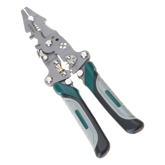 Multifunctional Foldable Wire Stripping Pliers Cable Cutter Crimper with Pulley Design for Electrical and Craft Projects