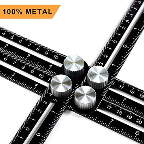Multifunctional Folding Ruler Aluminum Alloy 40cm