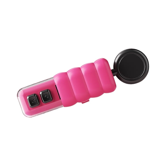 Multifunctional Food Sealer Machine, Portable Heat Sealer for Snack Bags and Coffee Packaging, Pink, Plastic, Magnetic Back for Fridge Storage, Compact
