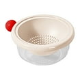 thumbnail image 1 of Multifunctional Food Strainer Bowl with Collapsible Handle Efficient Fruit and Vegetable Washing Drainer Container for Kitchen Use, 1 of 9