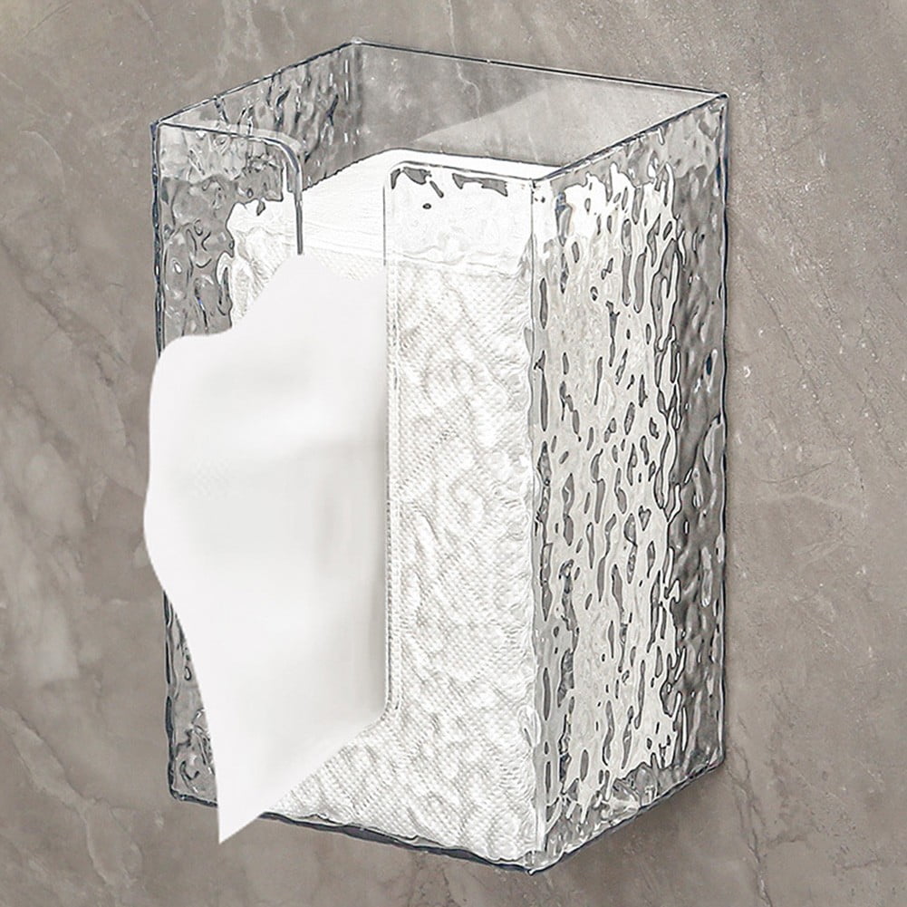 Multifunctional For Glacier Pattern Tissue Box,Bathroom Wall Mounted ...