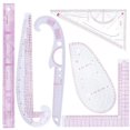 thumbnail image 1 of Multifunctional French Curve Ruler Soft Plastic Patchwork Ruler Measure Dressmaking Drawing Template Craft Sewing Tools, 1 of 9