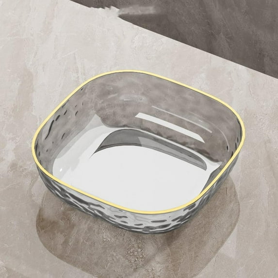 Multifunctional Fresh Fruit Platter Tray for Parties, Fruit Bowl for Kitchen Counter, Serving Tray Snack Organizer for Candy, Appetizer Snack, Fruit, Nuts, Veggie, Black