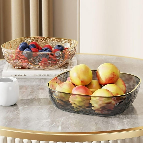 Multifunctional Fresh Fruit Platter Tray for Parties, Fruit Bowl for Kitchen Counter, Serving Tray Snack Organizer for Candy, Appetizer Snack, Fruit, Nuts, Veggie, Blue