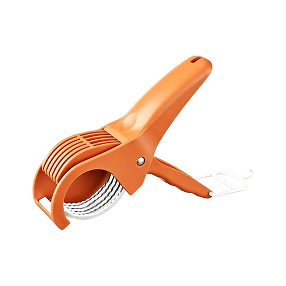 Multifunctional Fruit and Vegetable Slicer, Cucumber Divider, Press & Cut, Stainless Steel Blades, Ideal for Bananas, Cucumbers, Carrots, Peppers, Sausages