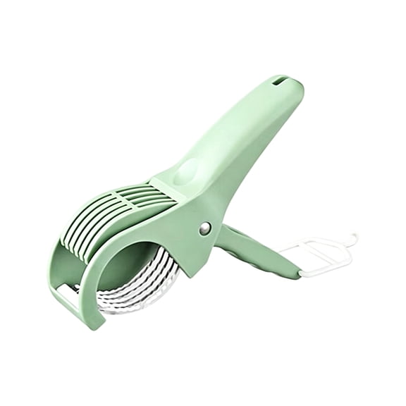Multifunctional Fruit and Vegetable Slicer, Cucumber Divider, Press & Cut, Stainless Steel Blades, Ideal for Bananas, Cucumbers, Carrots, Peppers, Sausages