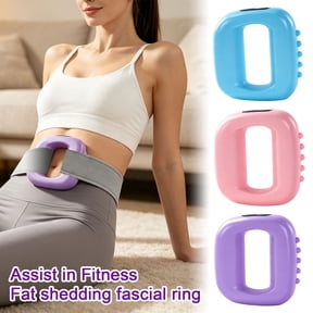 Multifunctional Full Body Fascia Ring, Vibration Plate for Lymphatic Drainage, Deep Tissue Percussive Massager, Portable Cordless Mini Muscle Recovery Device for Women Fitness Relaxation Gift, Pink