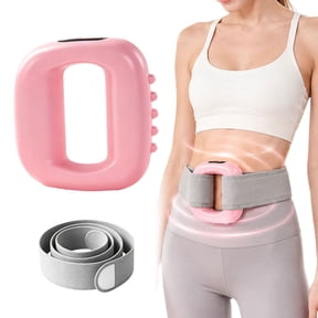 Multifunctional Full Body Fascia Ring, Vibration Plate for Lymphatic Drainage, Deep Tissue Percussive Massager, Portable Cordless Muscle Recovery Device for Fitness Relaxation, Pink
