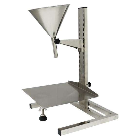Multifunctional Funnel Stainless Steel Feeding Hopper with Support Stand