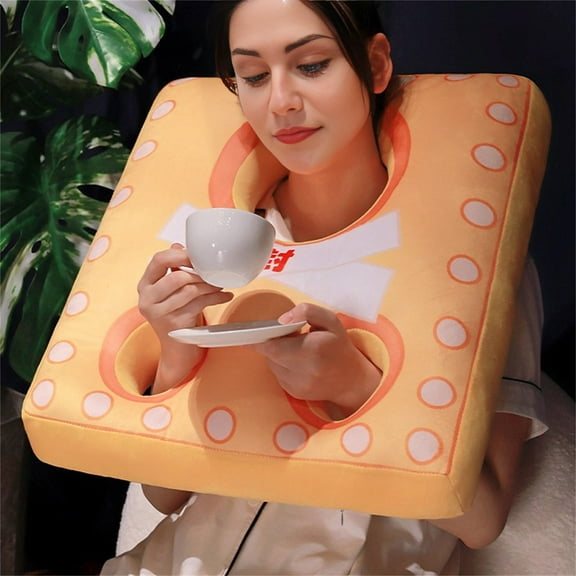 Multifunctional Funny Shackles Handcuffs Pillow, Hanging hand relaxation pillow, Plush Toy Cushion, Seat Cushion Men And Women Gift Yellow