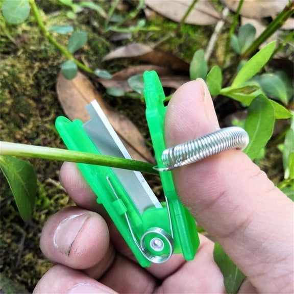 Multifunctional Gardening Thumb Harvest Cutter Protective Finger Picking Tool For Fruit Vegetable Harvesting Seedling Grafting Pruning Work As Shown