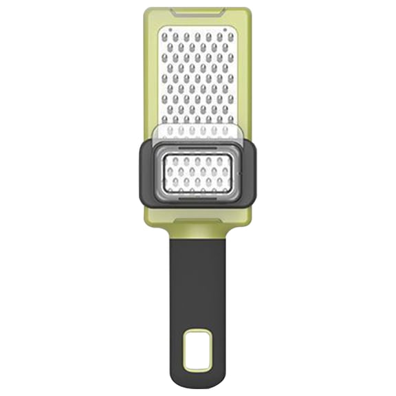 Multifunctional Garlic Grinder, Garlic Slicer Super Thin, Mini Garlics Slicer with Container with Hand Guard, Easy to Use and Clean for Kitchen, for Ginger Chili Grinding, 1Pc(Green,8x2.3")