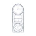 thumbnail image 1 of Multifunctional Geometric Ruler – Transparent Math Ruler With Movable Parts For Students | Drawing, 1 of 3