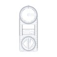 thumbnail image 1 of Multifunctional Geometric Student Math Ruler Transparent Plastic Movable Drawing Ruler | Pack Of 1, 1 of 3