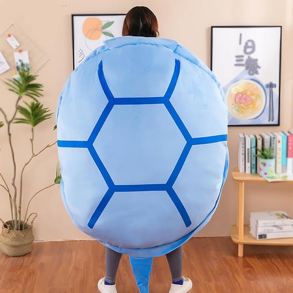 Multifunctional Giant Wearable Turtle Shell Pillow, Wearable Turtle Shell Adult, Weighted Turtle Shell Pillow Giant Tortoise Cosplay Plush Cushion