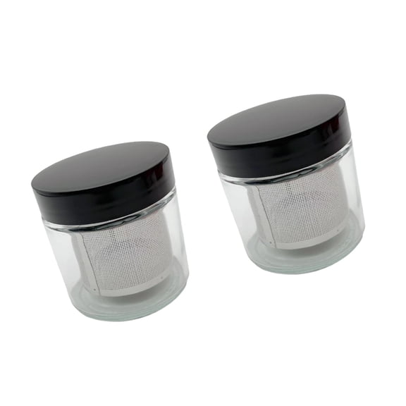 Multifunctional Glass Cleaning Jar With Metal Sieve For Diamonds Earrings Charm