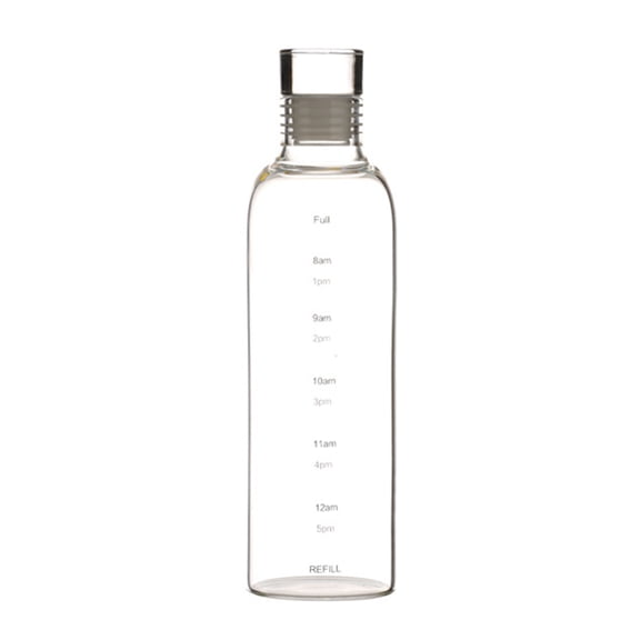 Multifunctional Glass Mugs Sturdy Glass Cup With Time Indicators For Effective Daily Water Consumption Management