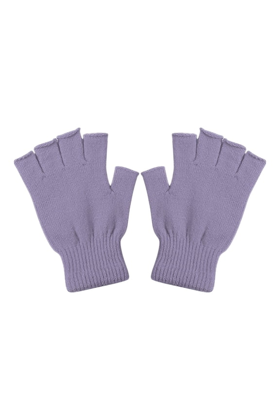Multifunctional Gloves Clearance, Furenl Women Men Winter Warm Knitted Fingerless Half Finger Gloves Knit Mitten, A