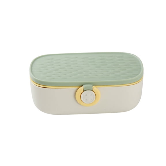 Multifunctional Green Needle & Suture Storage Box – Portable Hand Sewing Organizer for Needles, Threads, Scissors & Small Craft Supplies