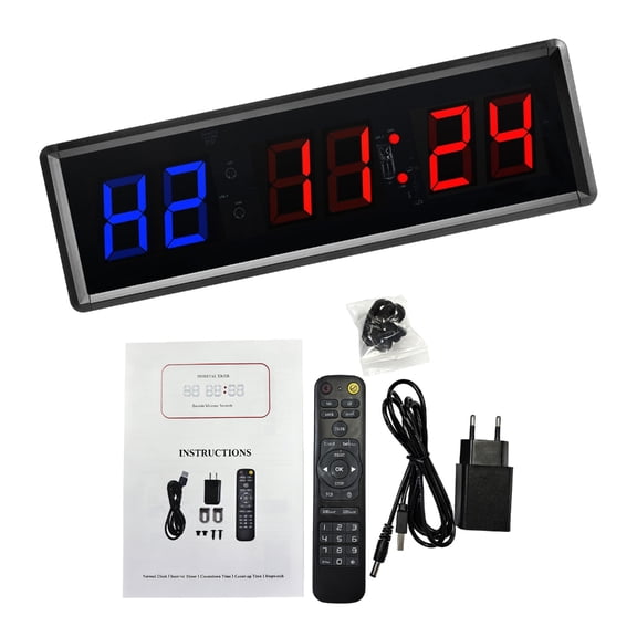 Multifunctional Gym Clock Exercise Timer With Remote Control For Home Gym Competition And Daily Use Easy to Use