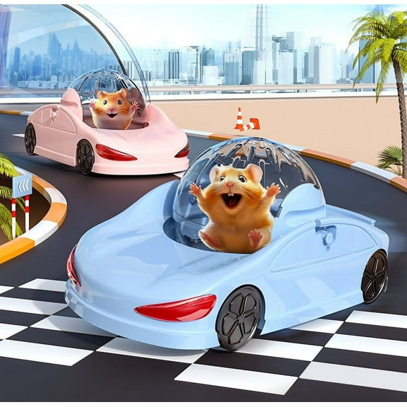 Multifunctional Hamster Racing Toy with Running Wheel, Tunnel, Rest Area, Small Pet Exercise Playhouse for Hamsters and Other Small Pets