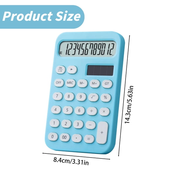 Multifunctional Handheld Calculator, Desk Calculation Stationery, Forest Green