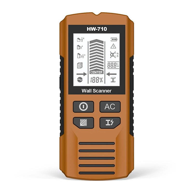 Multifunctional Handheld Metal & Wall Detector, 5 in 1 Stud Finder Tool, HD LCD Display and Audio Alarm, High Sensitivity Sensor for Home Improvement, Carpentry and Electrical Work