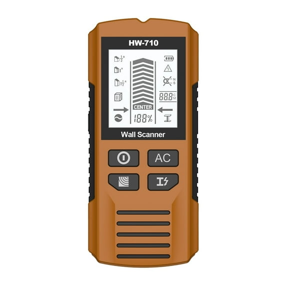 Multifunctional Handheld Metal & Wall Detector, 5-in-1 Stud Detector Scanner, Portable Wire & Duct Power Scanner, Suitable For Detecting Metal, Cable, Wood