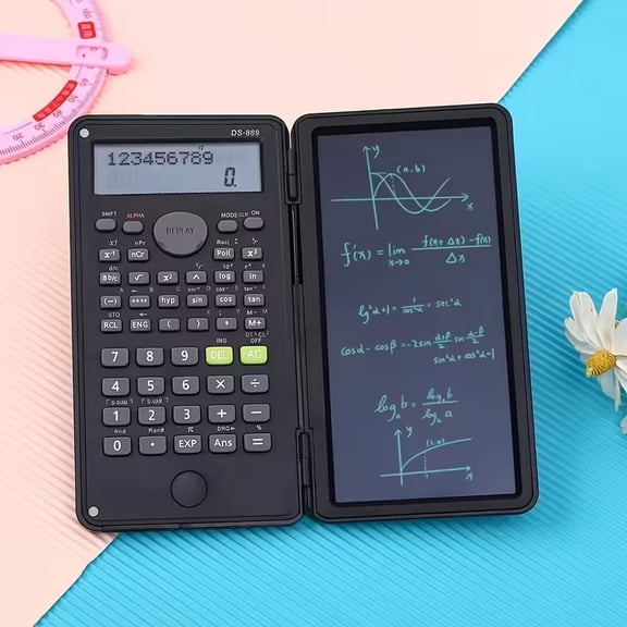 Multifunctional Handwriting Tablet with 12-Digit LCD Display, Built-In Battery, and Stylus for Students and Professionals