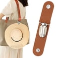 thumbnail image 1 of Multifunctional Hat Clip for Travel, Hat Holder Duck Clips Leather Accessory Supplies for Kids Suitcase Outdoor Hiking Handbag Brown, 1 of 8