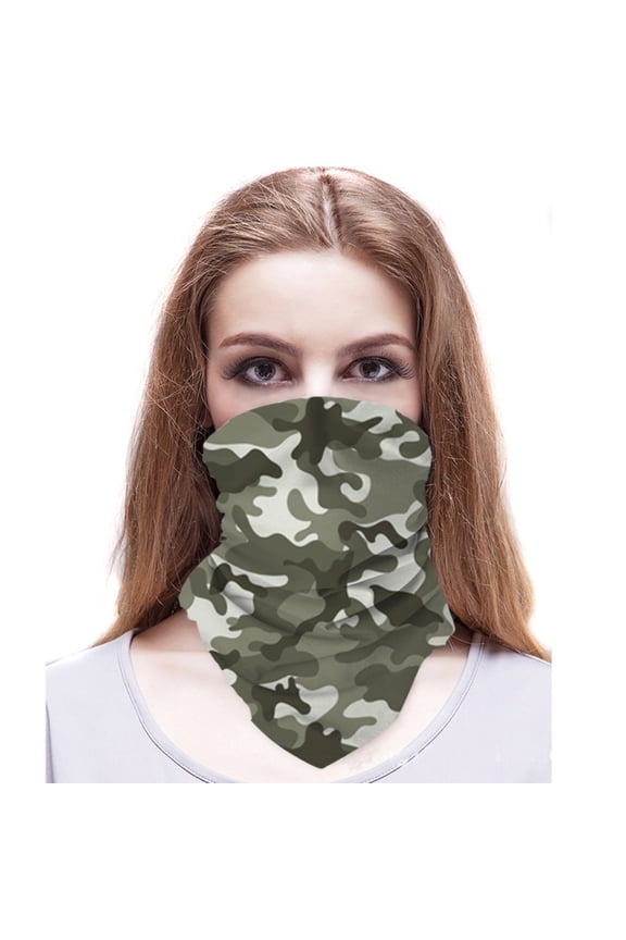 Multifunctional Headwear Balaclava Headband Neck Gaiter, Camouflage 2