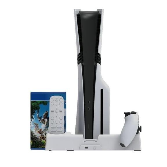 Multifunctional Heat Dissipation Base For PS5 Pro Console, Stand and Cooling Stand with Controller Charger Disc Storage Rack