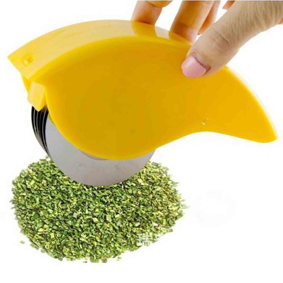 Multifunctional Herb Roller Mincer Vegetable Cutter 6 Stainless Steel Blade Handheld Scallion Chive Mint Chopper Kitchen Slicer
