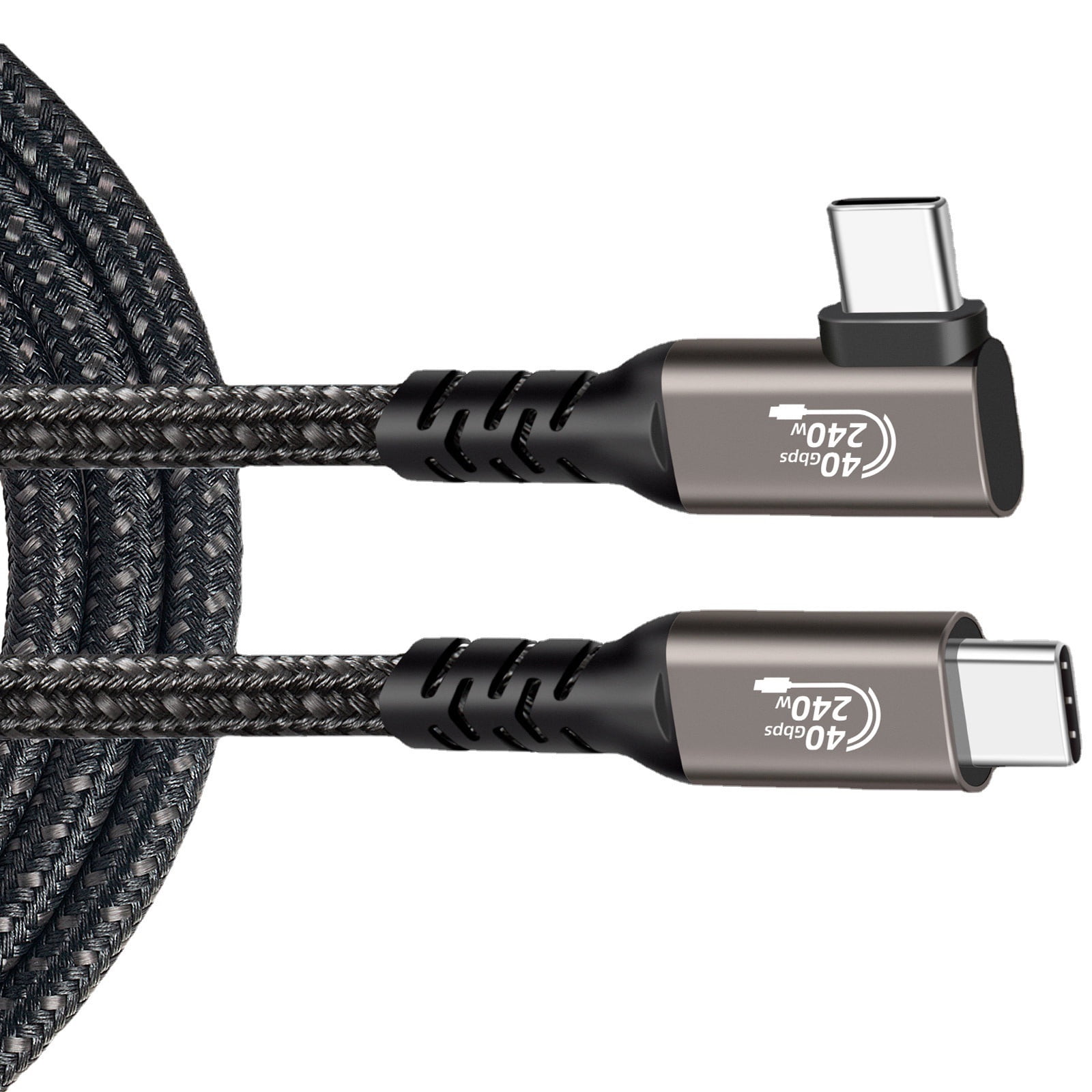 Multifunctional High Speed USB C Cable 90 Degree 240W Fast Charges and ...