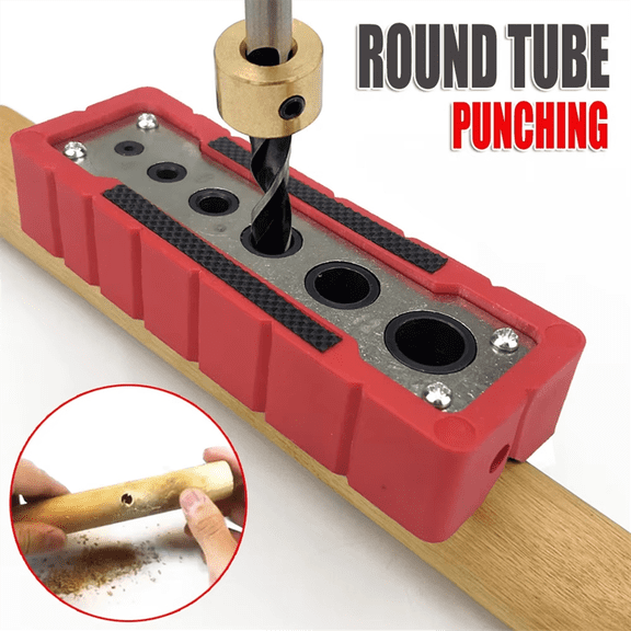 Multifunctional Hole Puncher 3-13mm Drilling Guide Locator Suitable for Round Rod and Plane Right Angle Punching