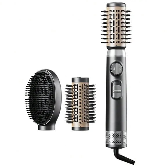 Multifunctional Hot Air Comb Curling Iron, Three-In-One Hair Changing Hairdressing Comb, Electric Hair Dryer Comb, Curling And Straightening Dual-Purpose