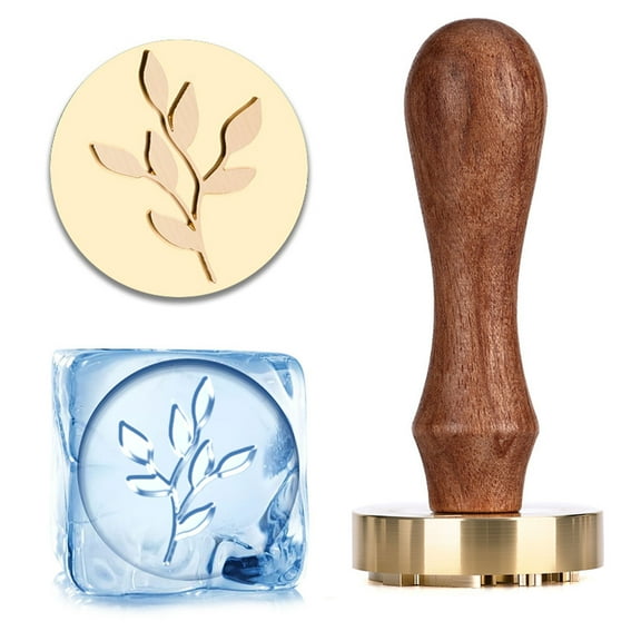 Multifunctional Ice Engraving Stamper Handle Ice Stamper For Embossing on Chocolate Candy Dessert Baking