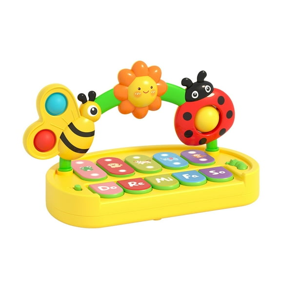 Multifunctional Insect Piano For Early Learning With 4 Modes Touch Keys And Soft Glowing Lights
