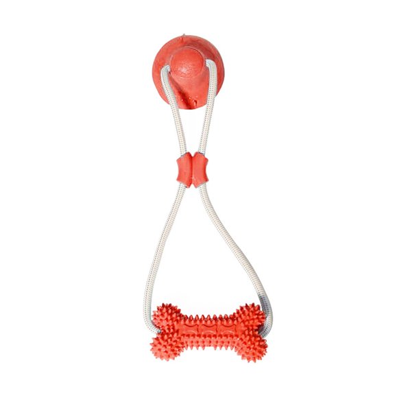 Multifunctional Interactive Dog Toy Chewing Teething Bone Teething Toy Teeth Chewer Game Dental Care