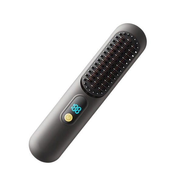 Multifunctional Ionic Hair Straightener Brush ABS Body 2 In 1 Styling Tool For Frizz Control And DamageFree Hairstyling