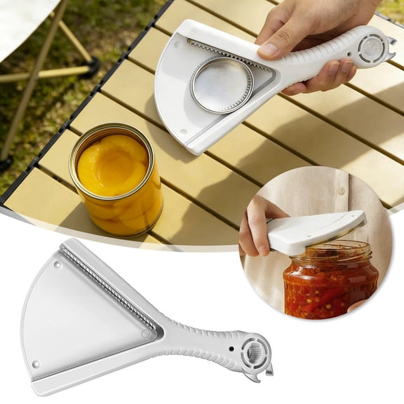 Multifunctional Jar & Can Opener - Elderly-Friendly Kitchen Gadget for Seniors & Weak Grip Strength